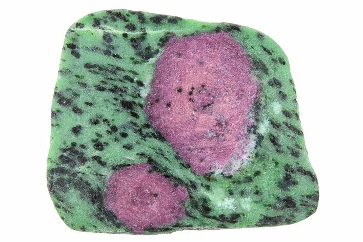 Polished Ruby In Zoisite Slice - Tanzania #265166